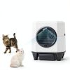OROLEY Self Cleaning Litter Box, Large Capacity Automatic Cat Litter Box with APP Control, Safety Sensors, Built-in Deodorizing Scent Box, and 1 Roll Garbage Bags ，White-4