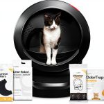 Litter-Robot 4 Supply Bundle by Whisker, Black - Automatic, Self-Cleaning Cat Litter Box, Includes Litter-Robot 4, 3 OdorTrap Refills, 10 Liners, 30 Cleaner Wipes, & 2 Carbon Filters-0