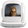 Meowant Self Cleaning Cat Litter Box - Open-Top Automatic Litter Box with APP, 0 Risk of Stuck Cats, Safer Automatic Litter Boxs, Low Entrance for Multiple Cats-0