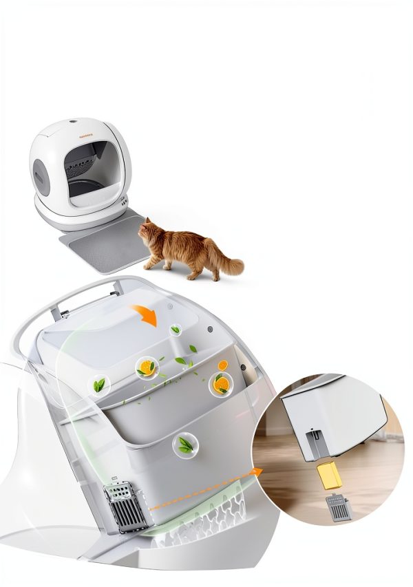 Meowant Self Cleaning Litter Box 75L Extra Large with APP Control-4