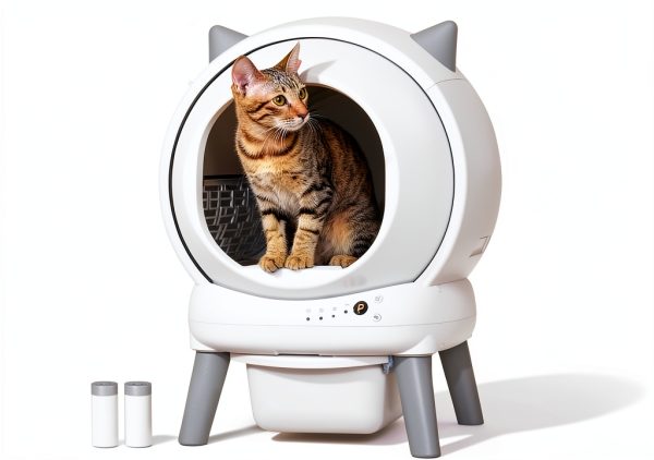 Self Cleaning Litter Box ZHMZ Robot for Multiple Cats with Dual Safety-0