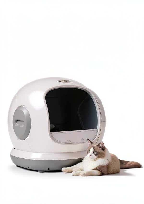 Meowant Self Cleaning Cat Litter Box - Open-Top Automatic Litter Box with APP, 0 Risk of Stuck Cats, Safer Automatic Litter Boxs, Low Entrance for Multiple Cats-6