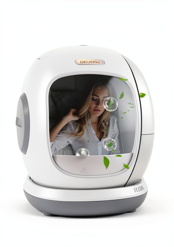 Meowant Self Cleaning Cat Litter Box - Open-Top Automatic Litter Box with APP, 0 Risk of Stuck Cats, Safer Automatic Litter Boxs, Low Entrance for Multiple Cats-3
