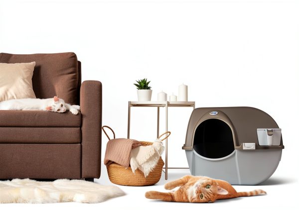 Omega Paw NRA15 Self Cleaning Litter Box Regular Size,Grey-1