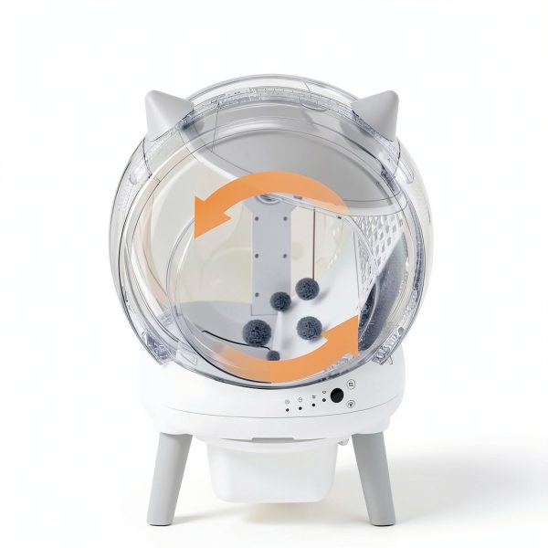 Self Cleaning Litter Box ZHMZ Robot for Multiple Cats with Dual Safety-6