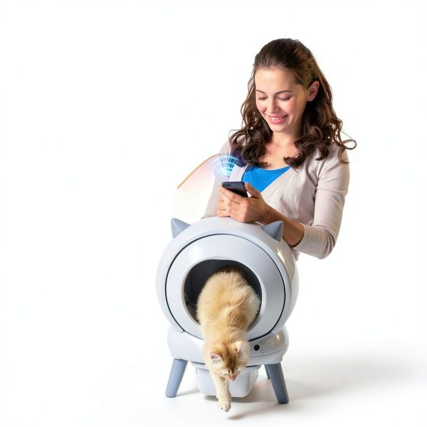Self Cleaning Litter Box ZHMZ Robot for Multiple Cats with Dual Safety-5