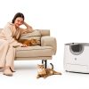F8 Self-Cleaning Cat Litter Box – Large Capacity, Open-Top Design for Multi-Cat Homes, Enhanced Safety Features Includes Trash Bags-2