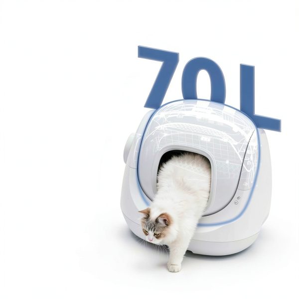 Self Cleaning Litter Box CATLINK with AI Health Monitor, 70L Capacity-3