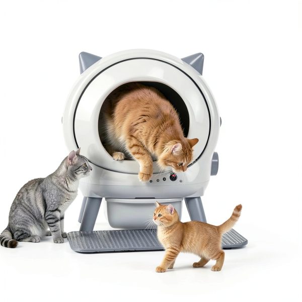 Self Cleaning Litter Box ZHMZ Robot for Multiple Cats with Dual Safety-2