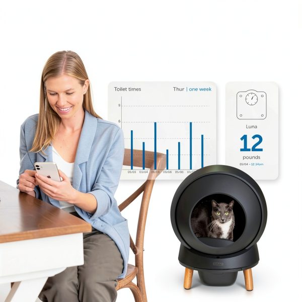 PetSafe ScoopFree SmartSpin Cleaning Cat Litter Box 2-Week Hands-Free-3