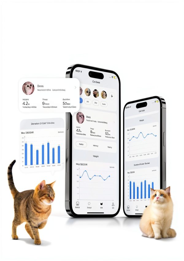 Meowant Self Cleaning Cat Litter Box - Open-Top Automatic Litter Box with APP, 0 Risk of Stuck Cats, Safer Automatic Litter Boxs, Low Entrance for Multiple Cats-1