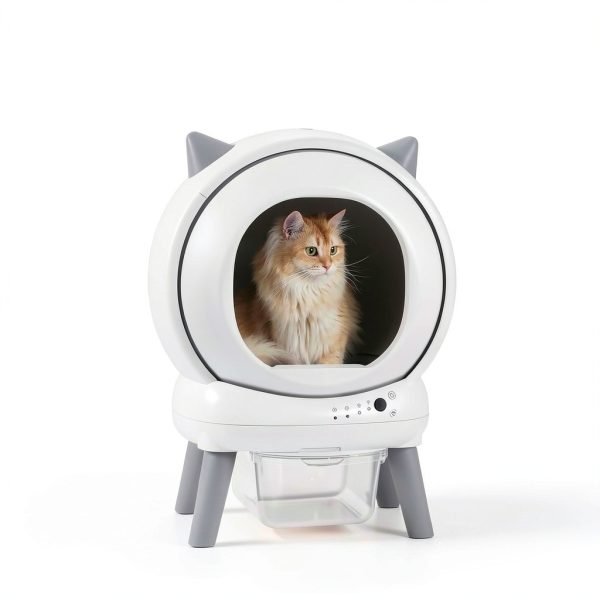Self Cleaning Litter Box ZHMZ Robot for Multiple Cats with Dual Safety-1