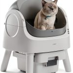 Self Cleaning Cat Litter Box PetPivot Open Top Grey AS12-0