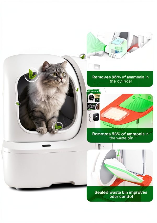 PETKIT 2025 Purobot Max Pro 2 Auto-Clean Cat Litter Box Large Opening-5