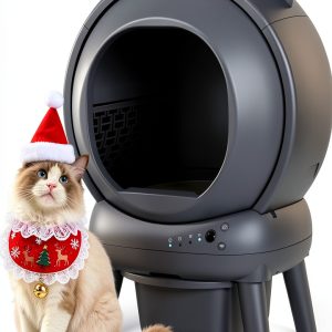 Automatic Litter Box vivirata Self-Cleaning App Control Gray 4073D-0
